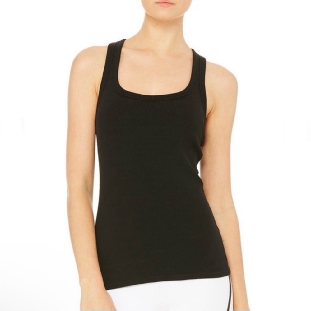 ALO Yoga Racerback  Ribbed Tank Top - Picture 2 of 5